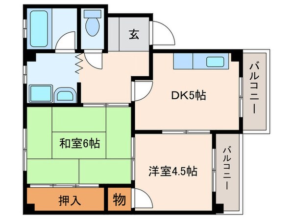 ソレイユ明石の物件間取画像